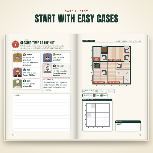 Alpine Mysteries – English edition: an easy case inside the book